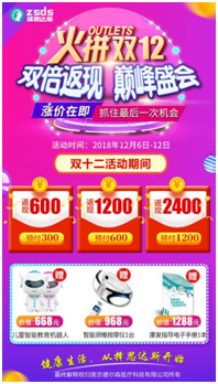 择思达斯经颅磁火拼双十二,双倍返现,您有2400元待领取